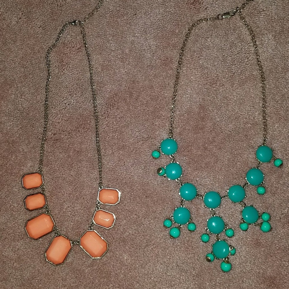 Two statement necklaces